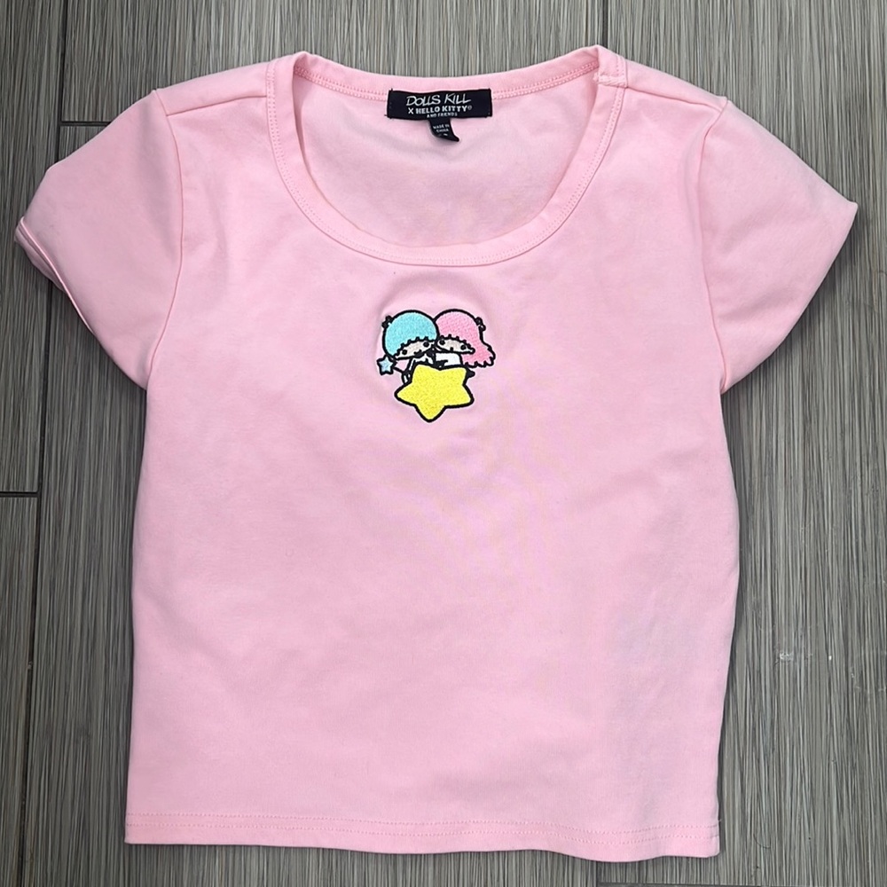 Limited addition hello kitty X dolls kill crop top